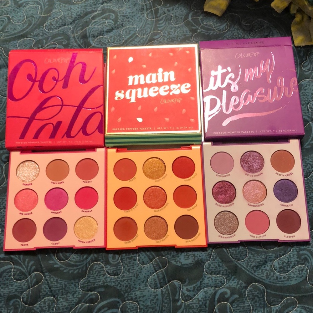 ⭐️ SOLD ⭐️ Colourpop Eyeshadow Bundle